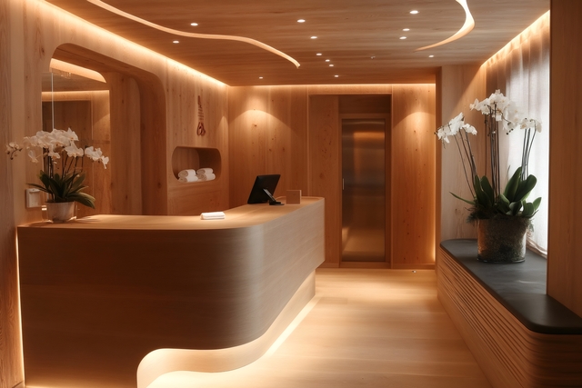 Spa Reception Area with Staff