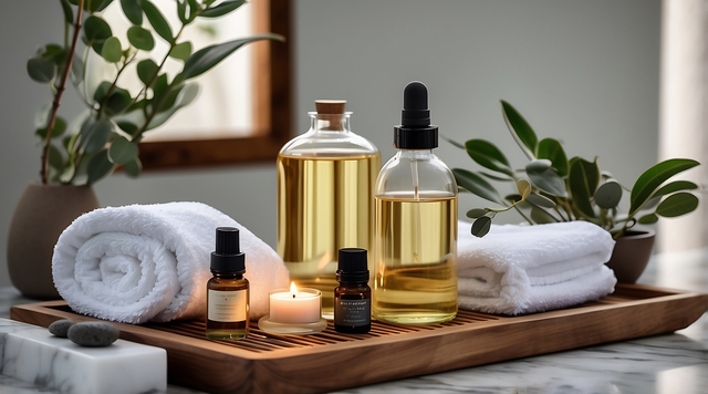 Ayurvedic Oils and Aromatherapy Setup