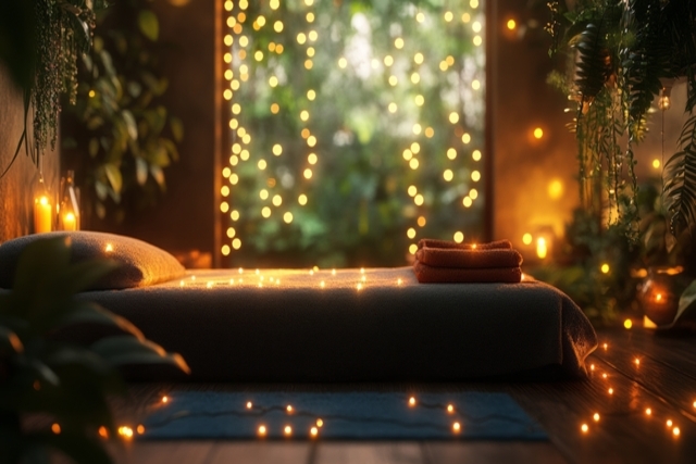 Soothing Lights in Therapy Room